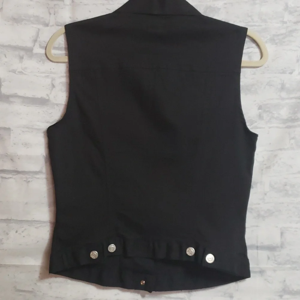 Black Denim Vest - M - Picture 4 of 7